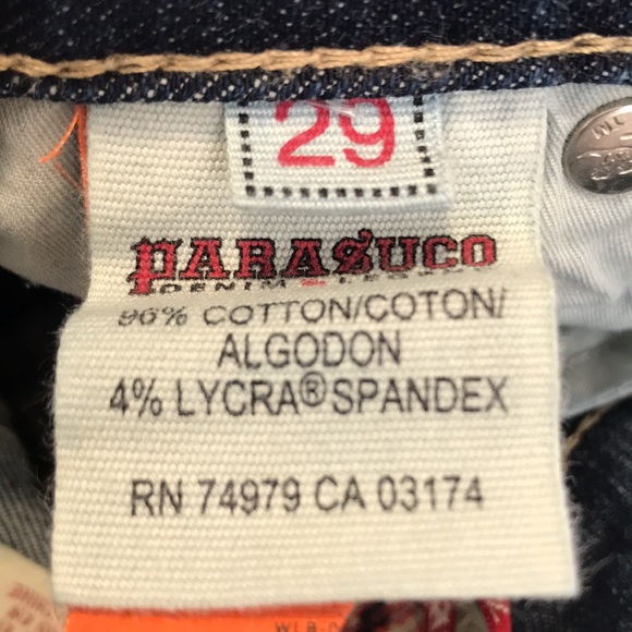 Parasuco denim legend. Distressed denim with paint/sparkle detail - Picture 13 of 16